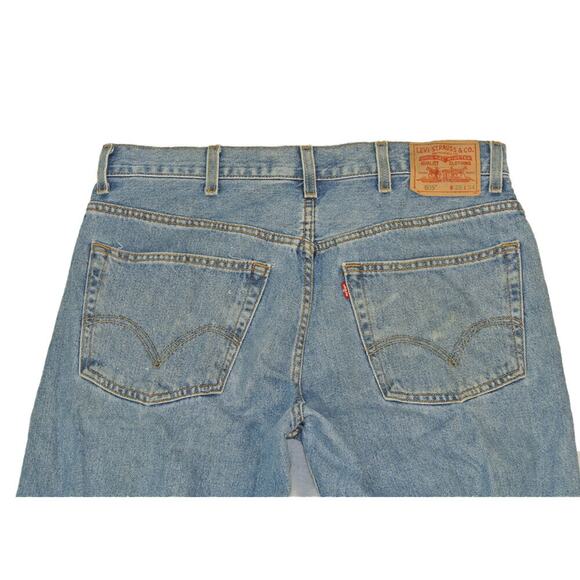 Levi's Men's 505 jeans regular fit 38 x 34 medium wash distressed straight - Picture 8 of 12